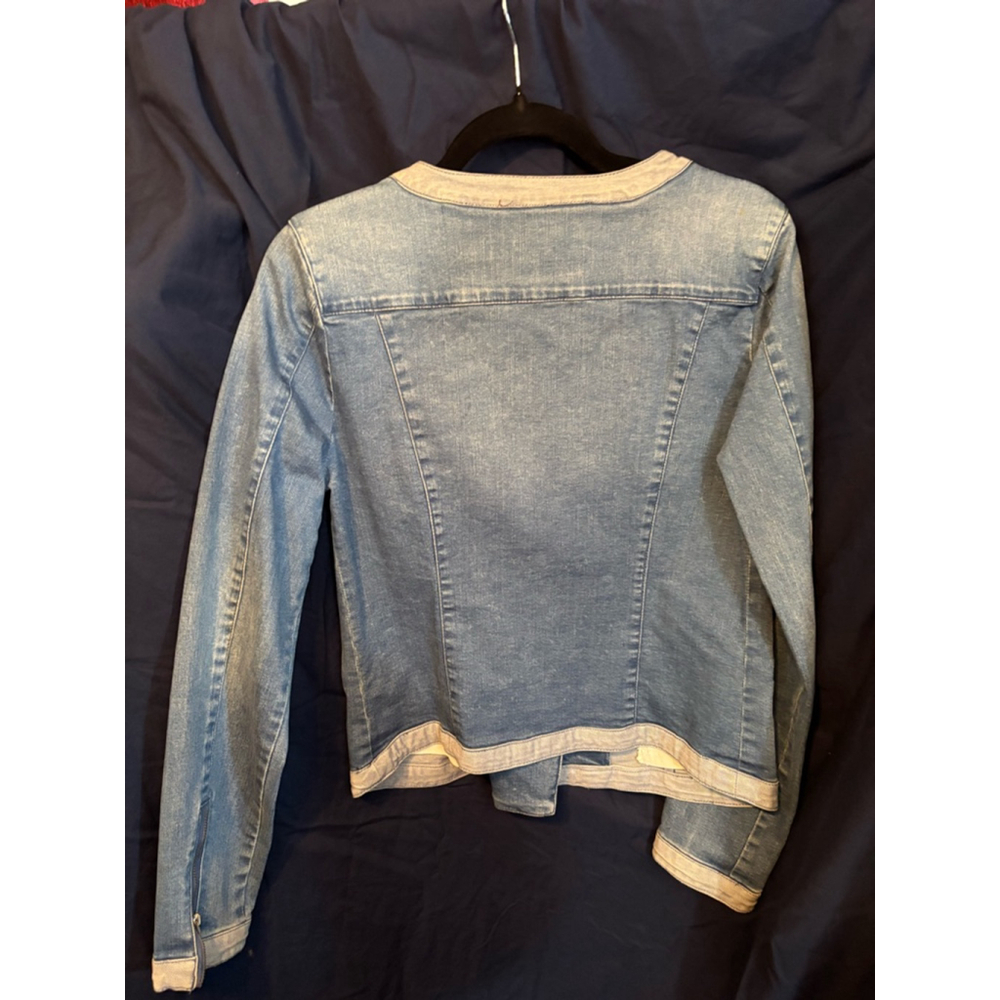 Women's Hive & Honey Denim Jacket Size S Blue - Picture 2 of 4